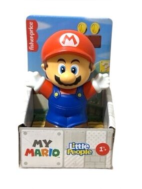 Little People Super Mario Brothers Mario Mario Mini-Figure By Fisher Price NIB